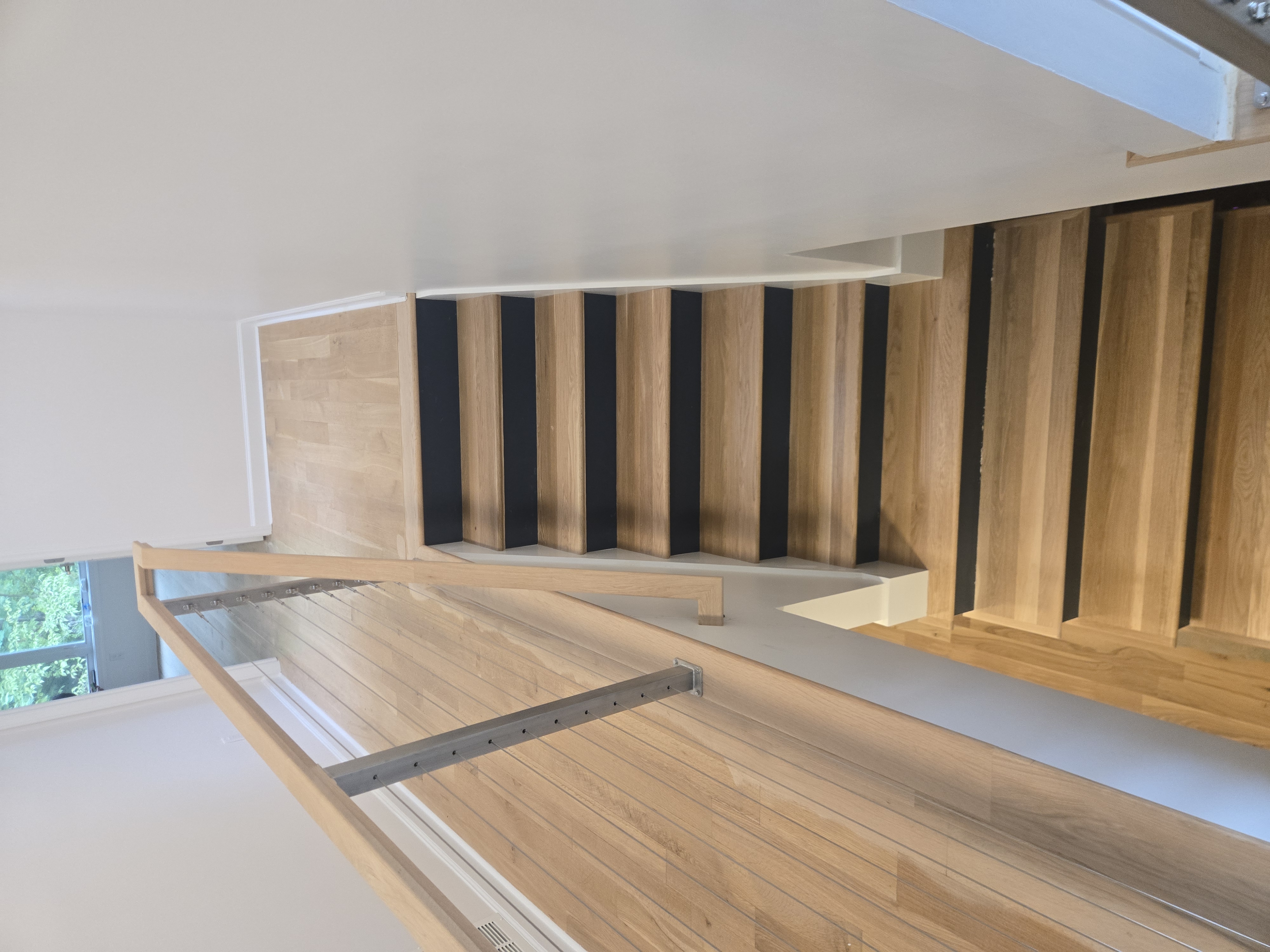 Stair railing installation