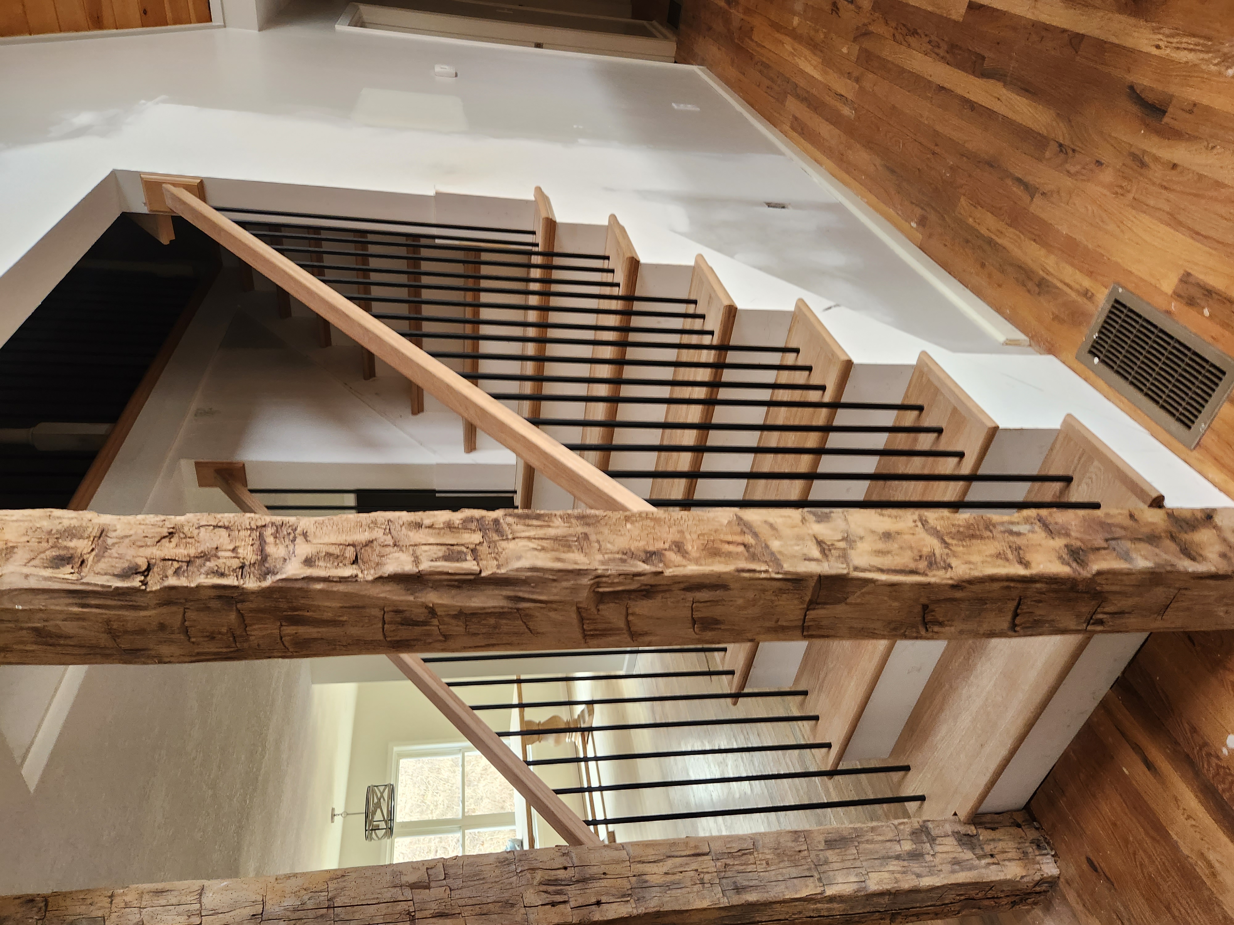 Homeowner on staircase